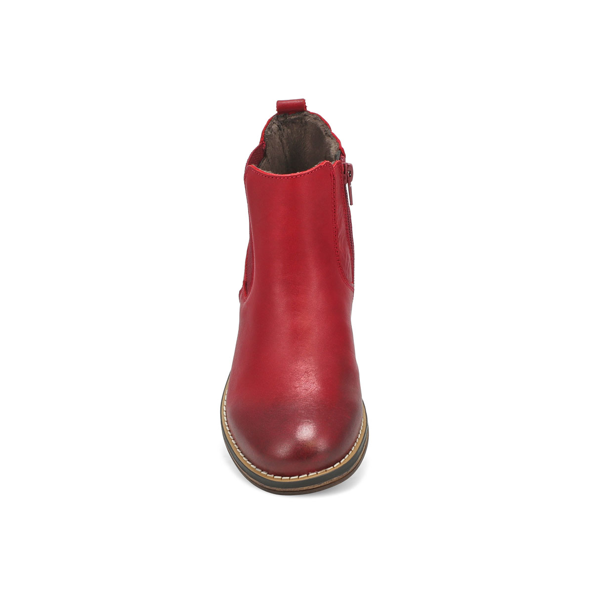 Botte Chelsea BERLINA 01, rouge, femmes