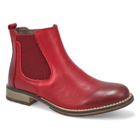 Botte Chelsea BERLINA 01, rouge, femmes