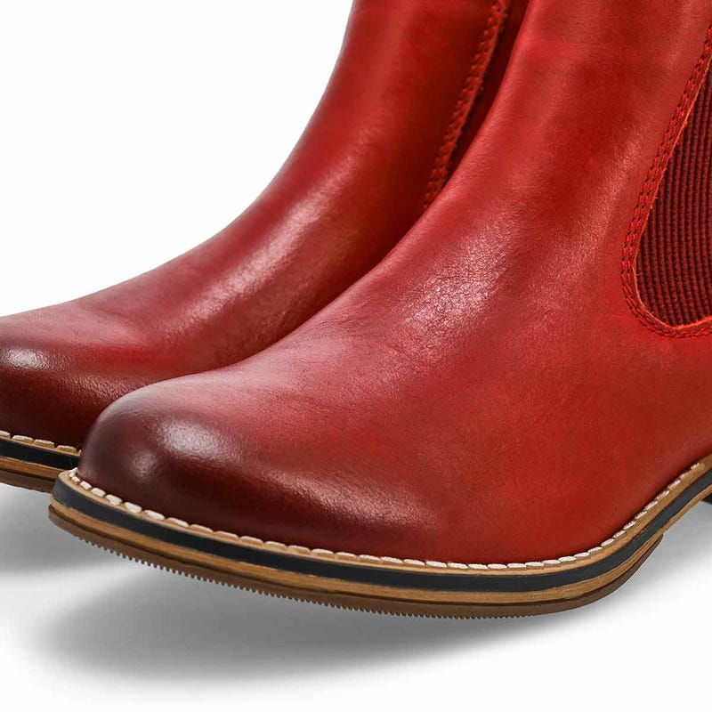 Botte Chelsea imperméable BERLINA 01, rouge, femmes
