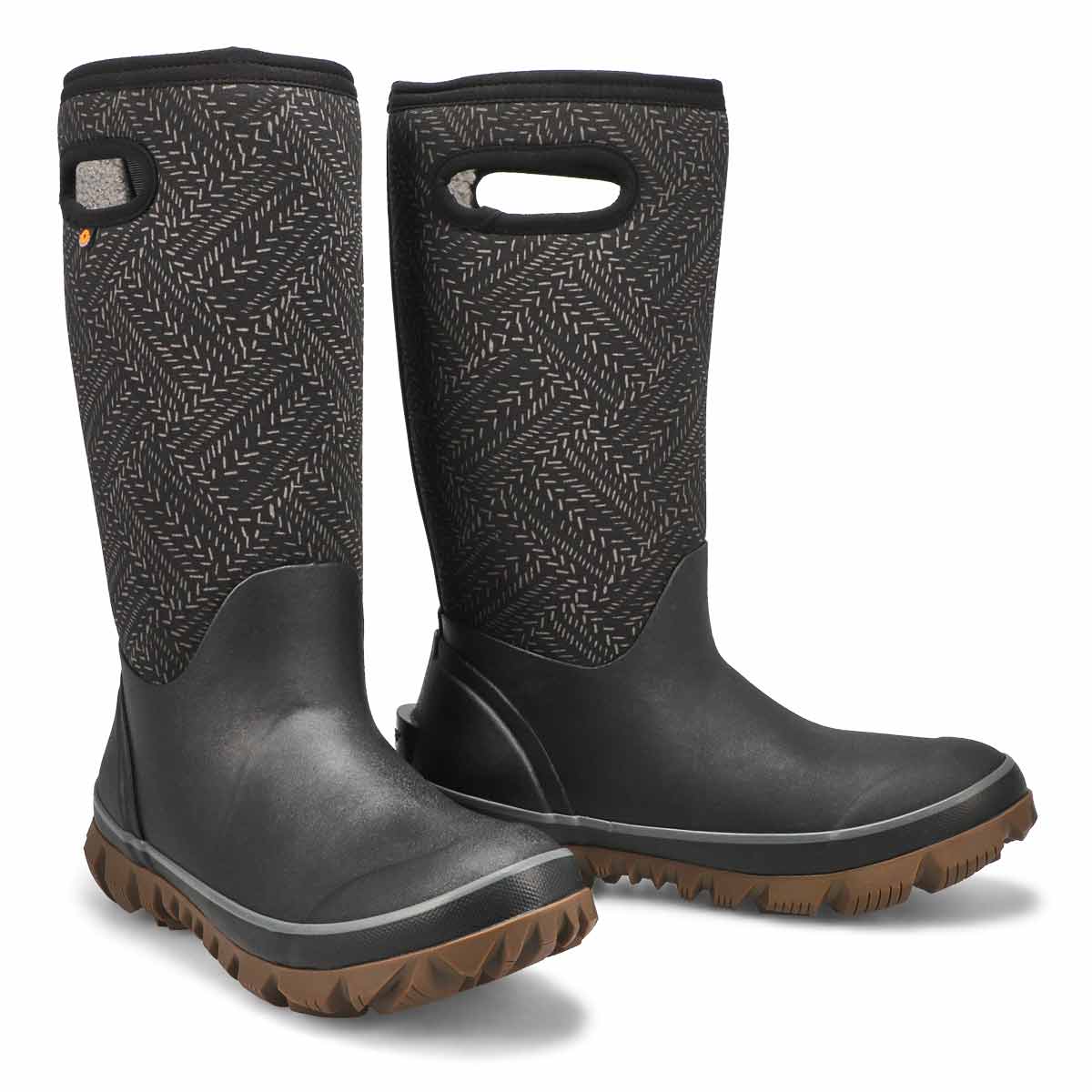 Women's Whiteout Fleck Waterproof Boot -  Black