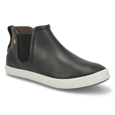 Lds Kicker Rain Chelsea Boot - Black/White