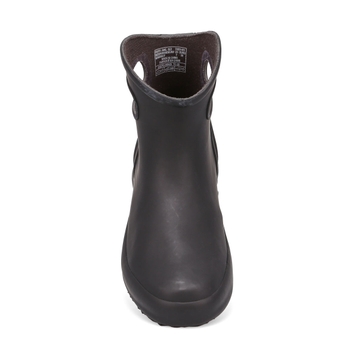 Women's Patch Ankle Rain Boot - Black