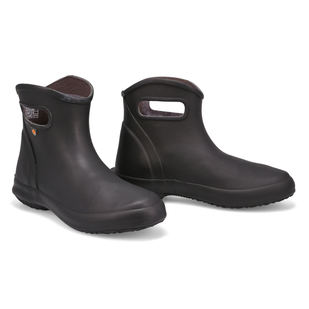 Bogs Women's Patch Ankle Rain Boot - Black | SoftMoc.com