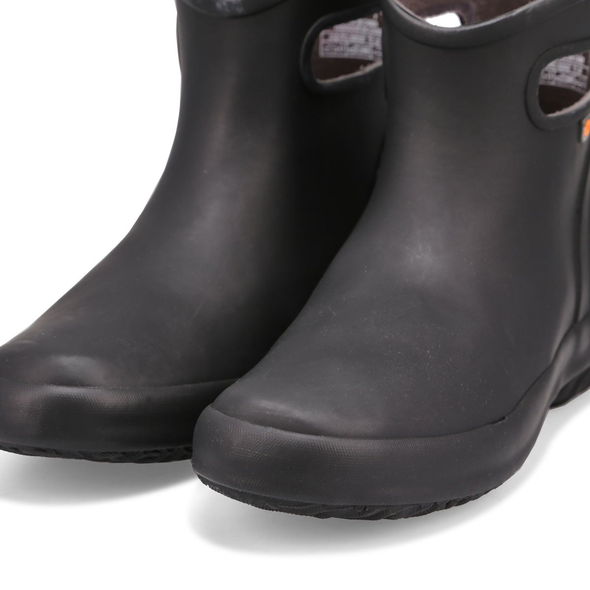 Women's Patch Ankle Rain Boot - Black