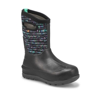Girl's Neo-Classic Twinkle Waterproof Boot - Black