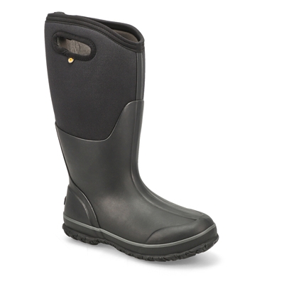 Lds Classic Tall Wide Calf Waterproof Boot - Black