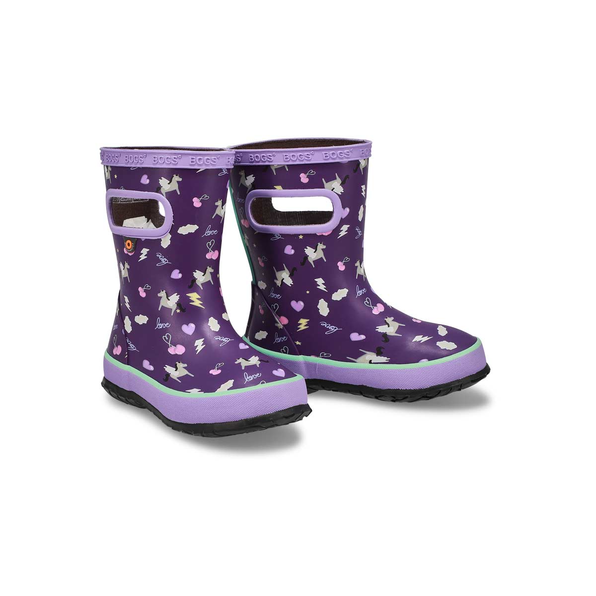 Bogs Infant's Skipper Pegasus Rain Boot Bla