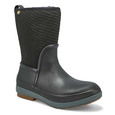 Botte imperméable Crandall II Mid Zip, noir, femmes