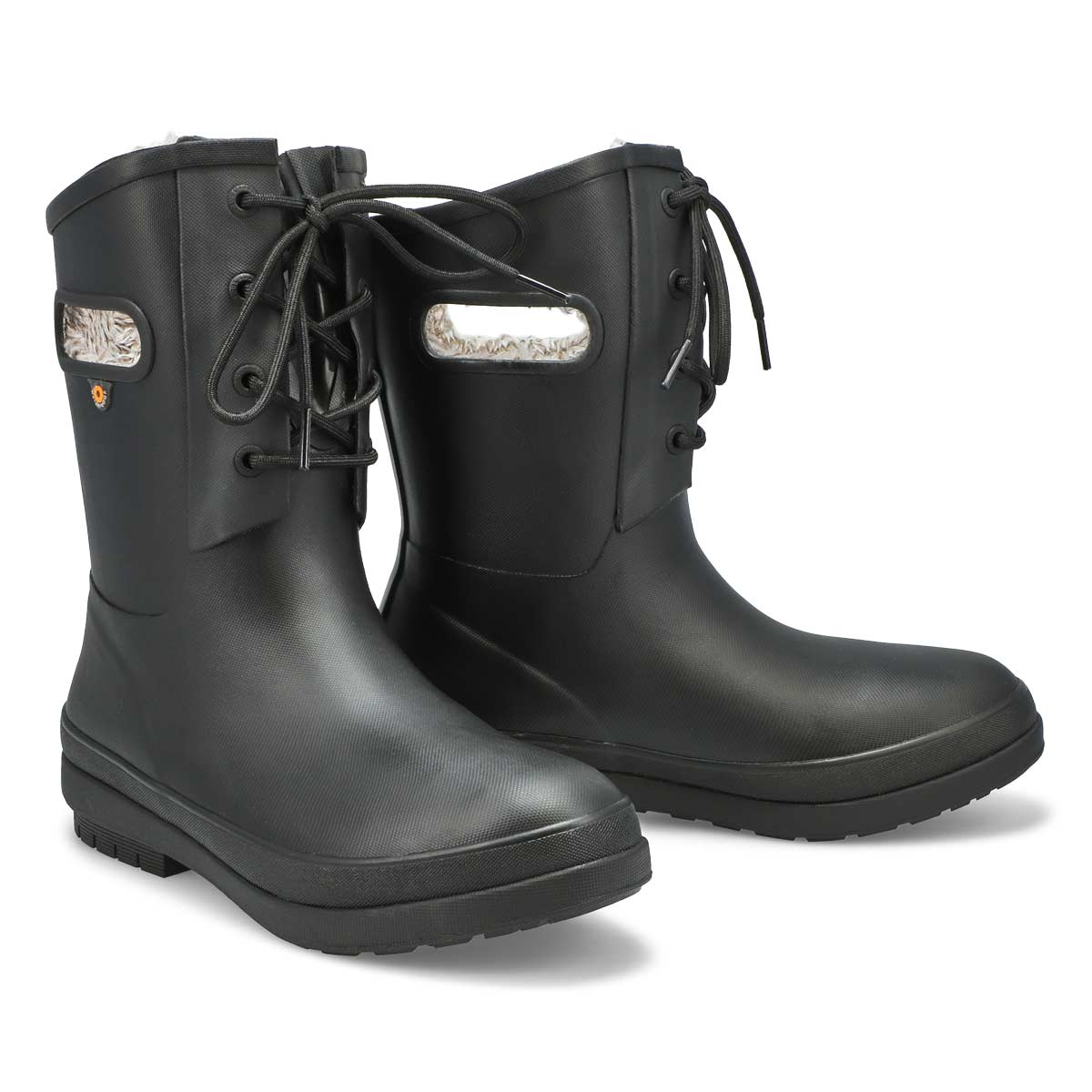 Women's Amanda II Plush Lace Waterproof Boot - Black