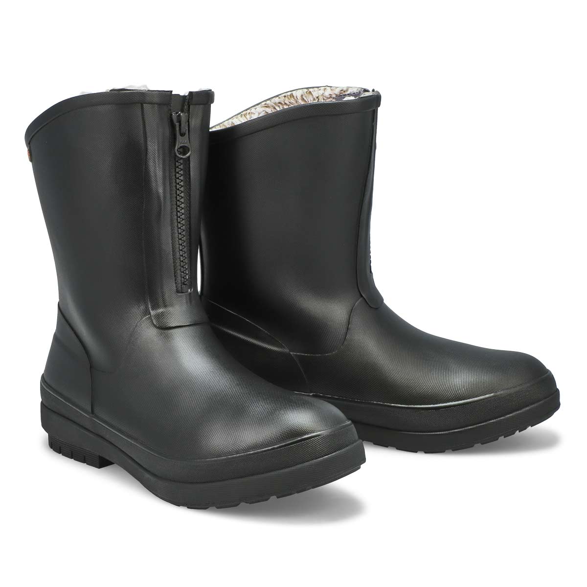 Botte imperméable AMANDA PLUSH II ZIP, noir, femmes