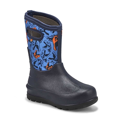 Bys Neo Classic Cool Dinos Waterproof Boot - Navy
