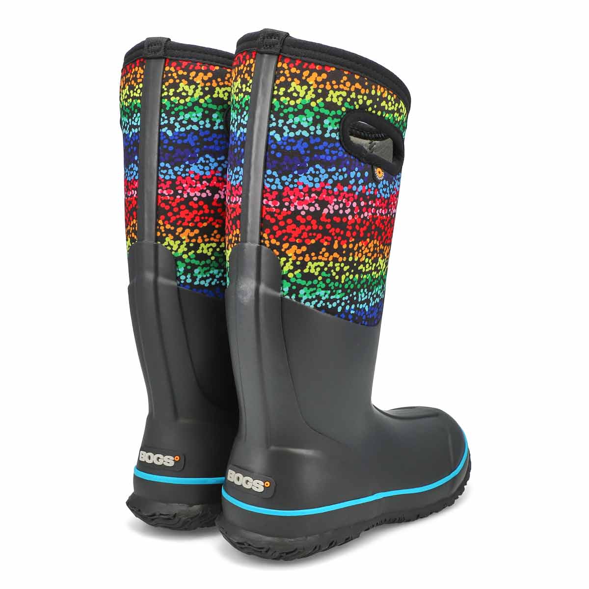 Women's Classic Rainbow Dots Waterproof Boot - Multi