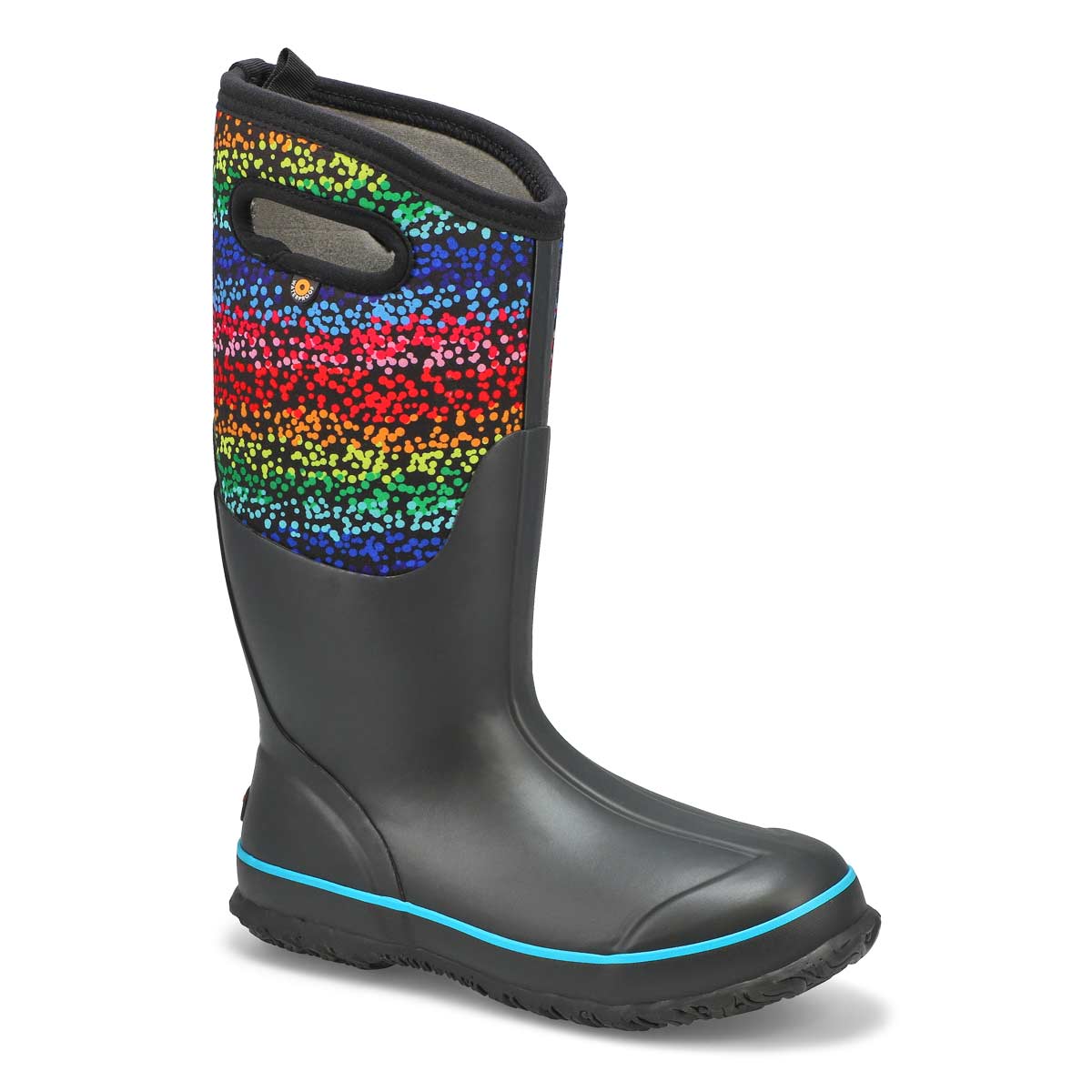 Women's Classic Rainbow Dots Waterproof Boot - Multi