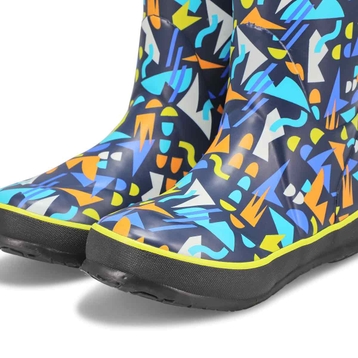 Boys' Sparse Geo Waterproof Rain Boot