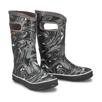 Boys' Spooky Waterproof Rain Boot - Grey/Multi