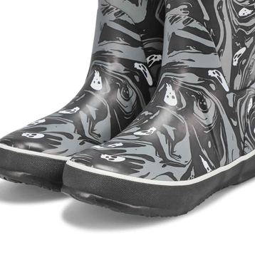 Boys' Spooky Waterproof Rain Boot - Grey/Multi