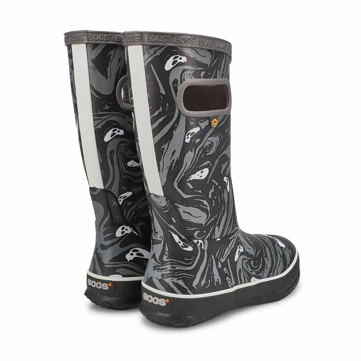 Boys' Spooky Waterproof Rain Boot - Grey/Multi