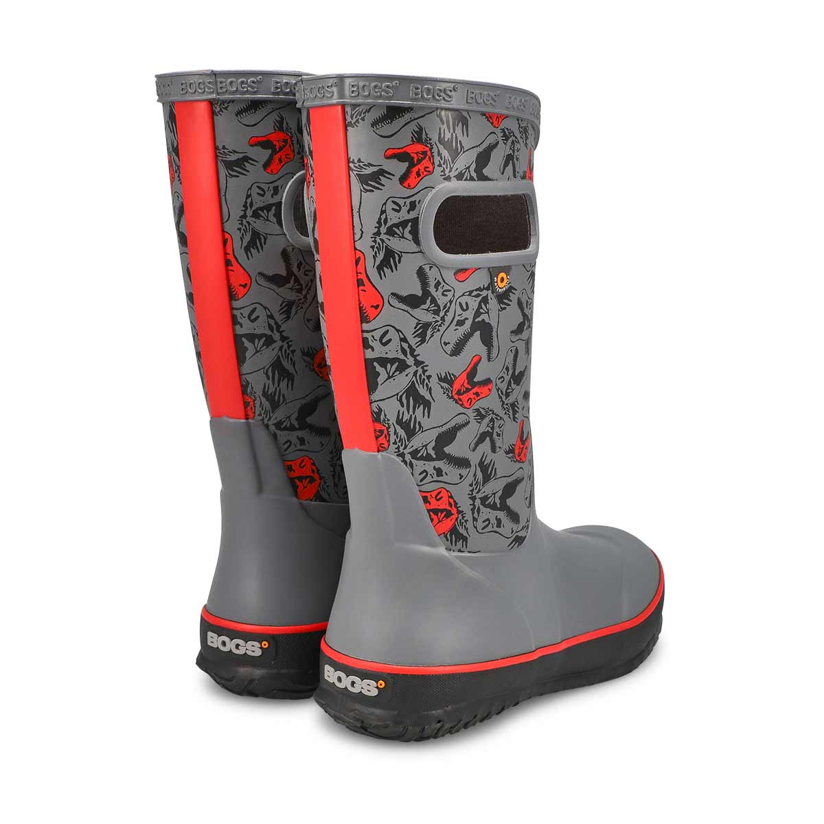 Botte de pluie imperméable COOL DINOS, gris, garçons