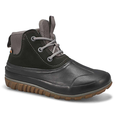 Lds Classic Casual Lace Waterproof Boot - Dark Grey