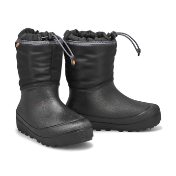 Kids' Snow Shell Solid Winter Boot - Black