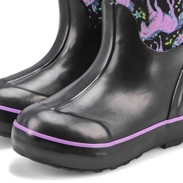 Girls' Classic II Unicorn Awesome Boot - Black