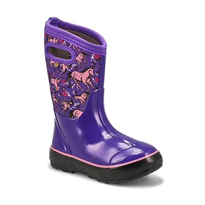 Grls Classic II Unicorn Awesome Boot - Violet/Multi