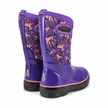 Girls' Classic II Unicorn Awesome Boot - Violet