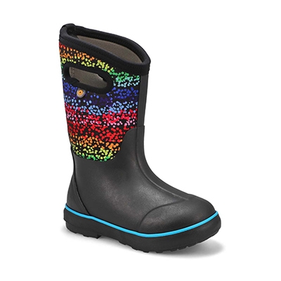 Grls Classic II Rainbow Dots Boot - Black/Multi