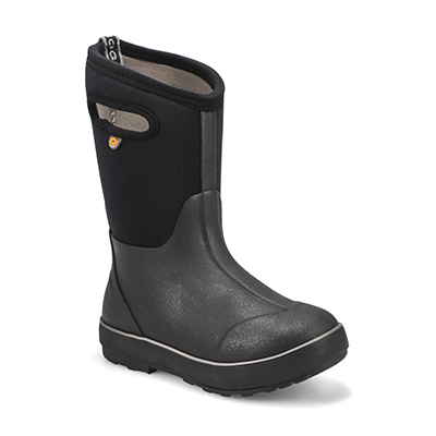 Botte imperméable Classic II Solid, noir, enfants