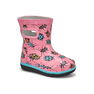 Inf-G Skipper II Bugs Rain Boot - Blush Pink