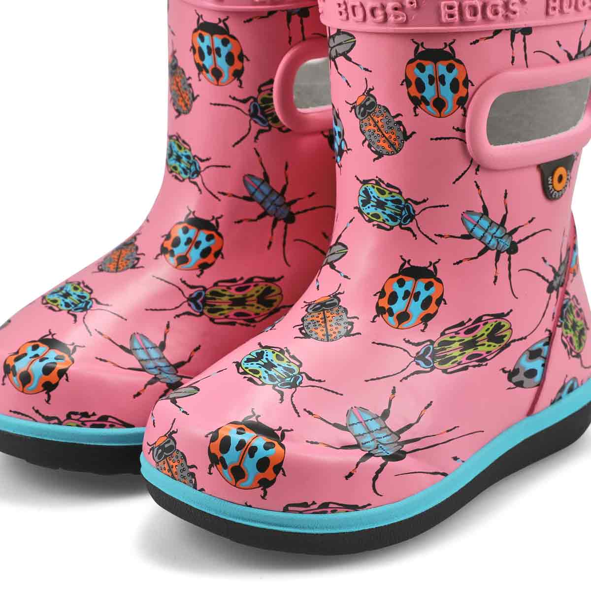 Inflants' Skipper II Bugs Rain Boot - Blush