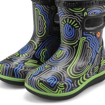 Infants' Skipper II Cloud Geo Rain Boot - Black