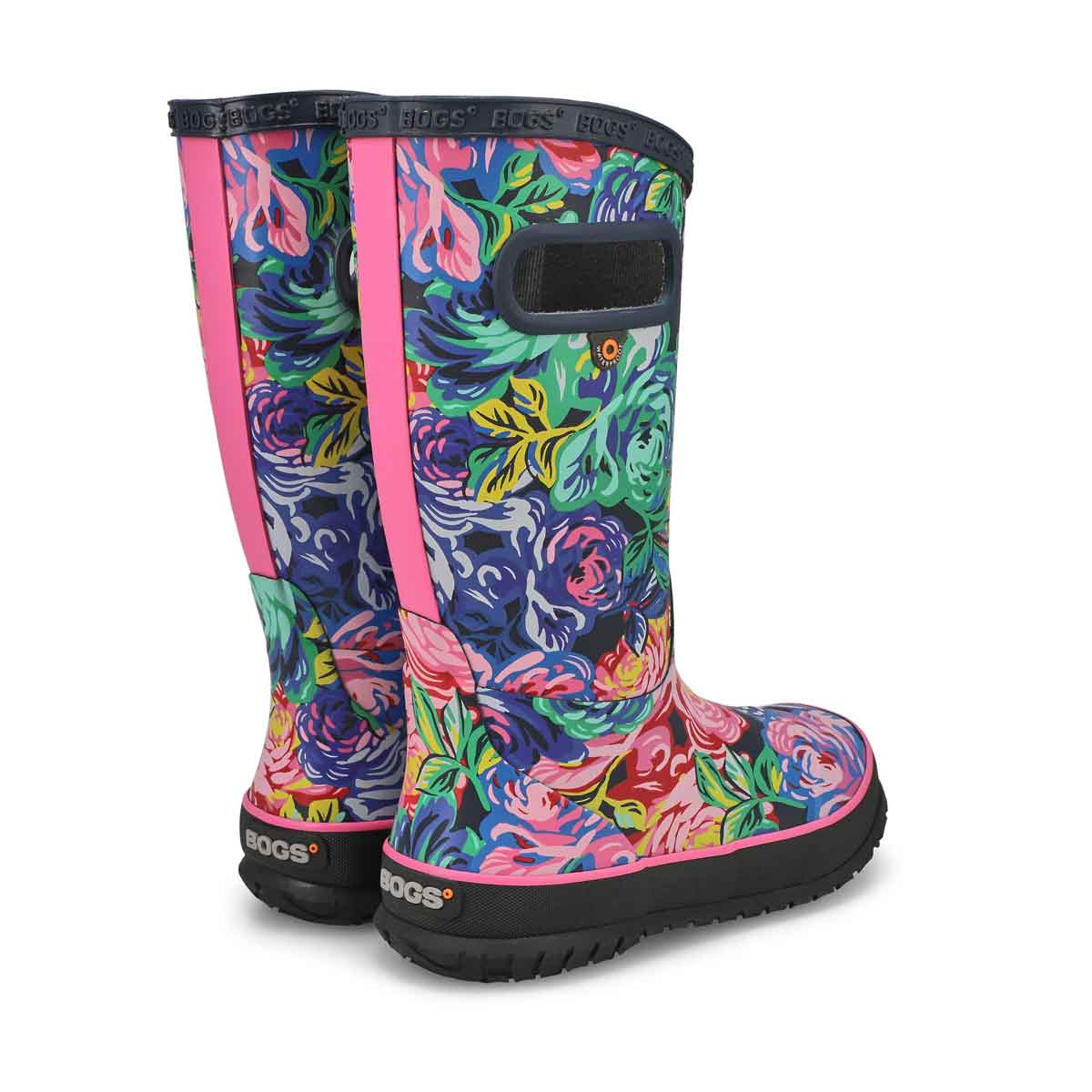 Girls Rose Garden Rain Boot - Rose Multi