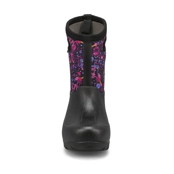 Girls' Neo-Clasic Neon Unicorn Waterproof Boot