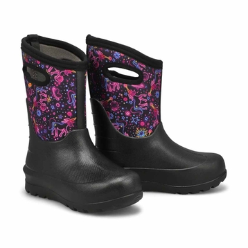 Girls' Neo-Clasic Neon Unicorn Waterproof Boot