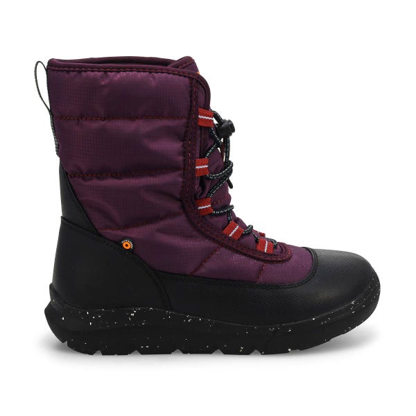 Girls'  Skyline Snow Waterproof Winter Boot - Plum