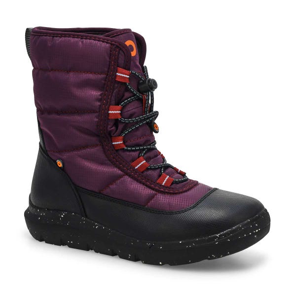 Girls'  Skyline Snow Waterproof Winter Boot - Plum