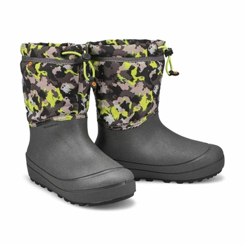 Boys'  Snow Shell Camo Texture Waterproof Winter B
