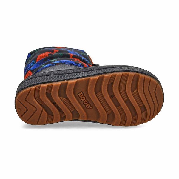 Boys' Snow Shell Real Dino Waterproof Winter Boot - Black/Multi