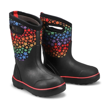 Girls'  Classic II Rainbow Stars Waterproof Boot -