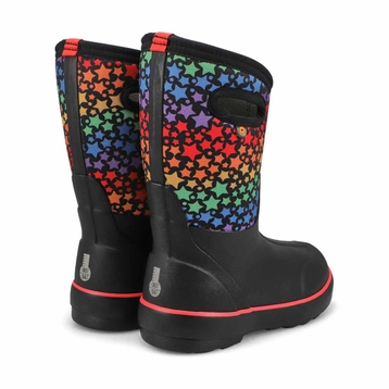 Girls'  Classic II Rainbow Stars Waterproof Boot -