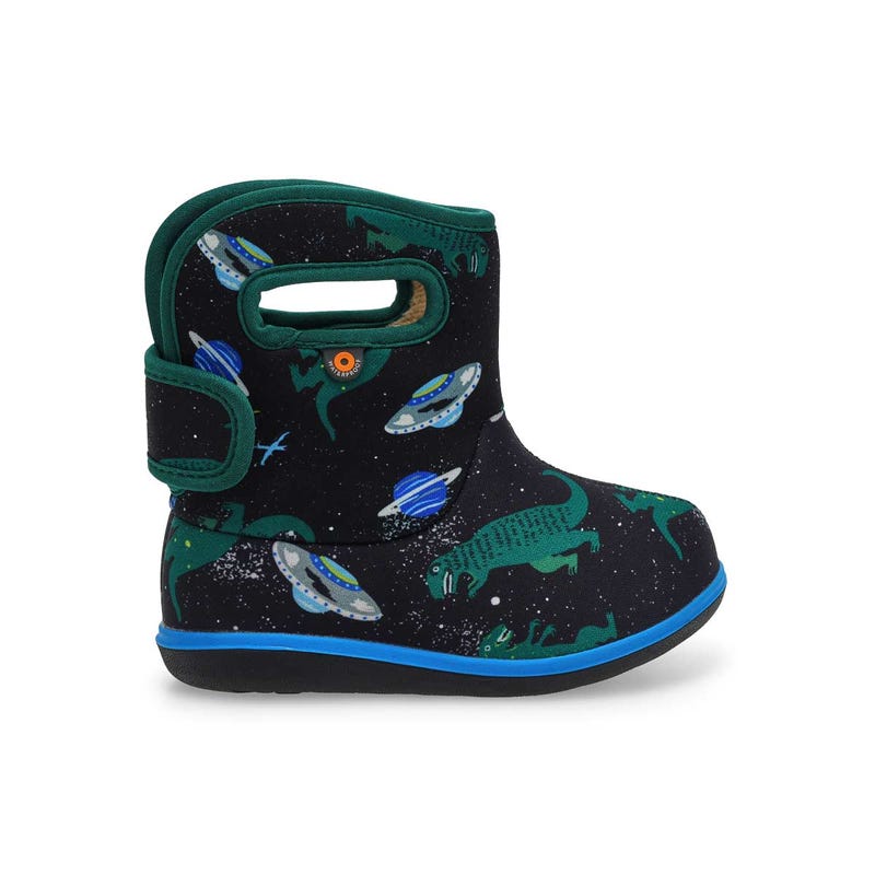 Infants' Baby Bogs II Jurassic Dino Waterproof Boot - Black/Multi