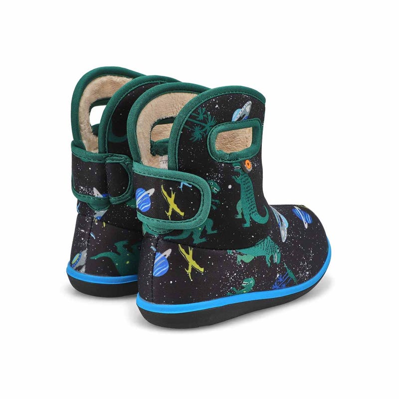 Infants' Baby Bogs II Jurassic Dino Waterproof Boot - Black/Multi