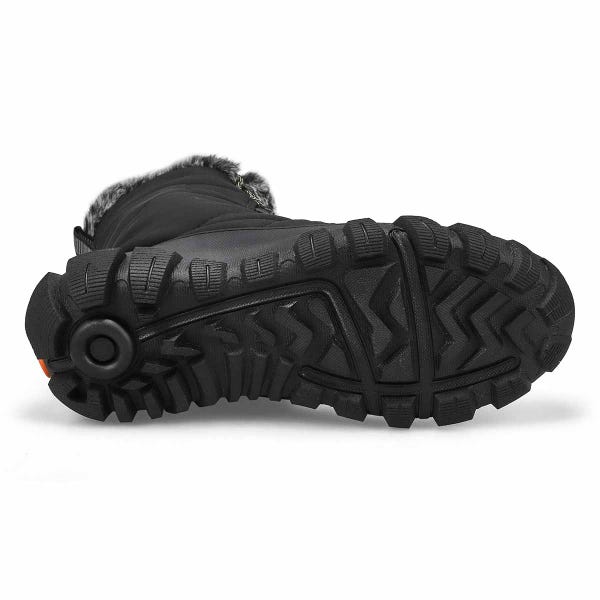 Women's Cedar Quilt Lace Waterproof Boot - Black