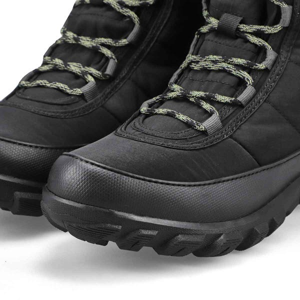 Women's Cedar Quilt Lace Waterproof Boot - Black