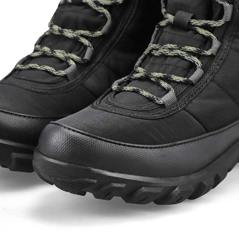 Women's Cedar Quilt Lace Waterproof Boot - Black