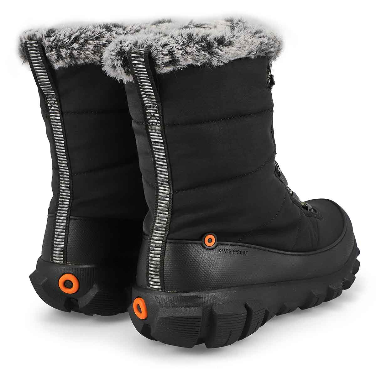 Botte imperméable CEDAR QUILT LACE, noir, femmes