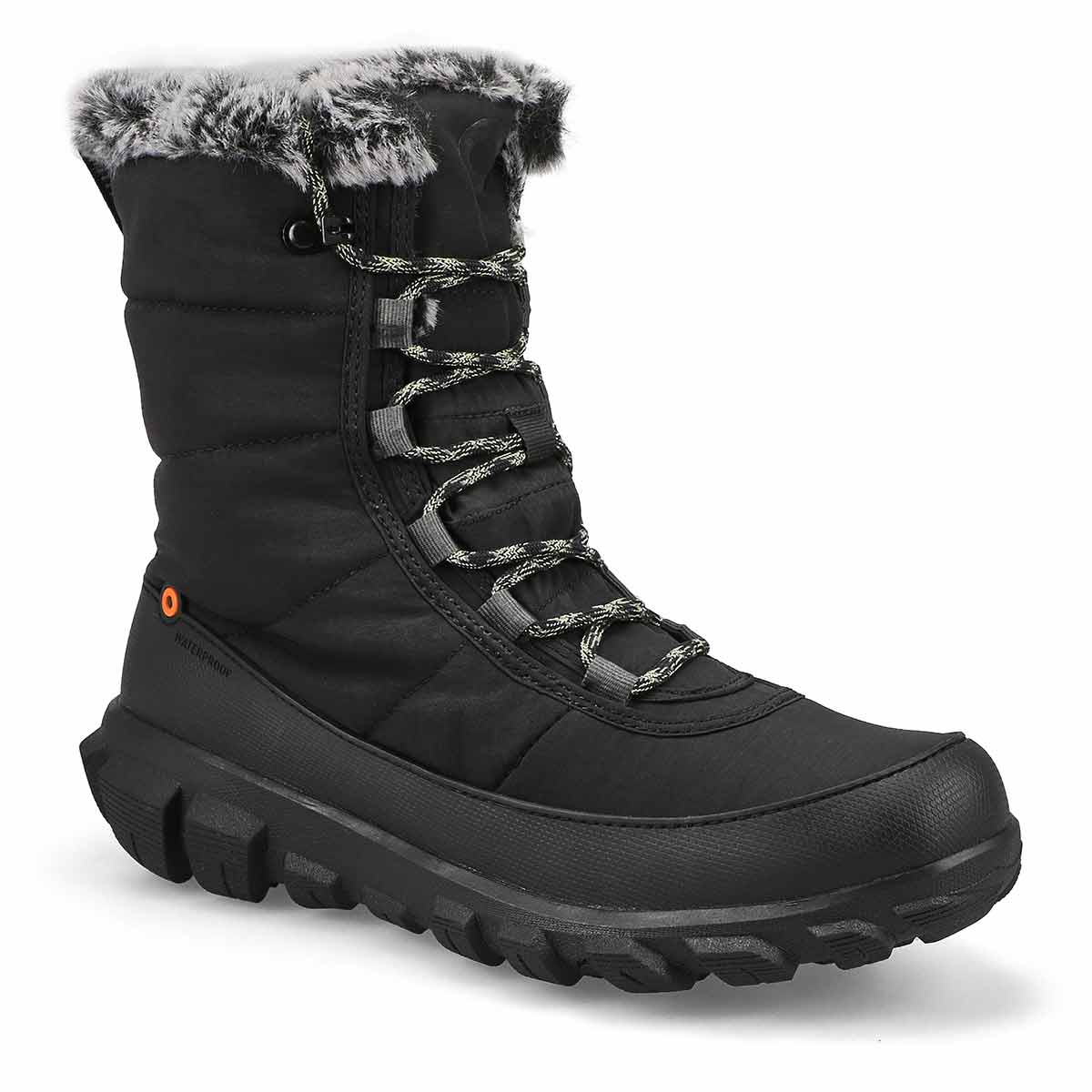 Botte imperméable CEDAR QUILT LACE, noir, femmes