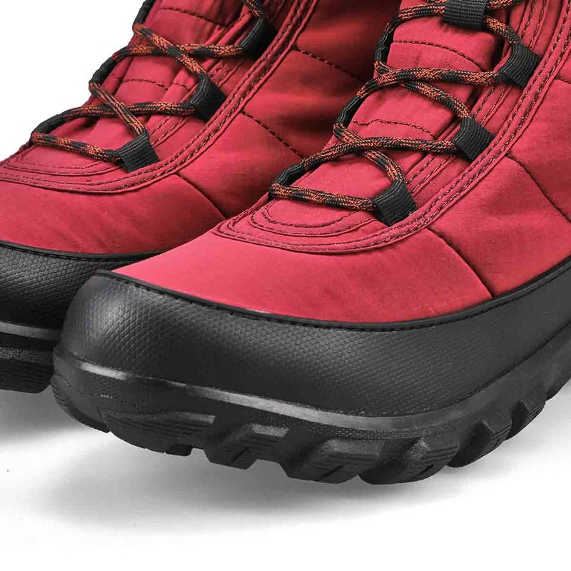 Women's Cedar Quilt Lace Waterproof Boot - Garnet