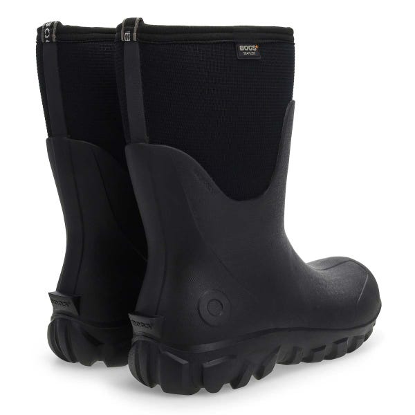 Botte imperméable mi-montante CLASSIC SEAMLESS MID, noir, hommes